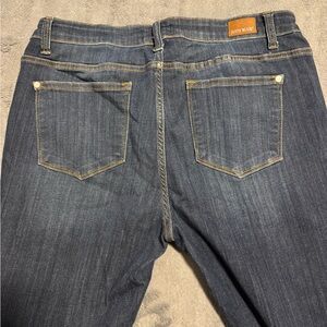Judy Blue Women's Dark Blue Skinny Leg Jeans with frayed